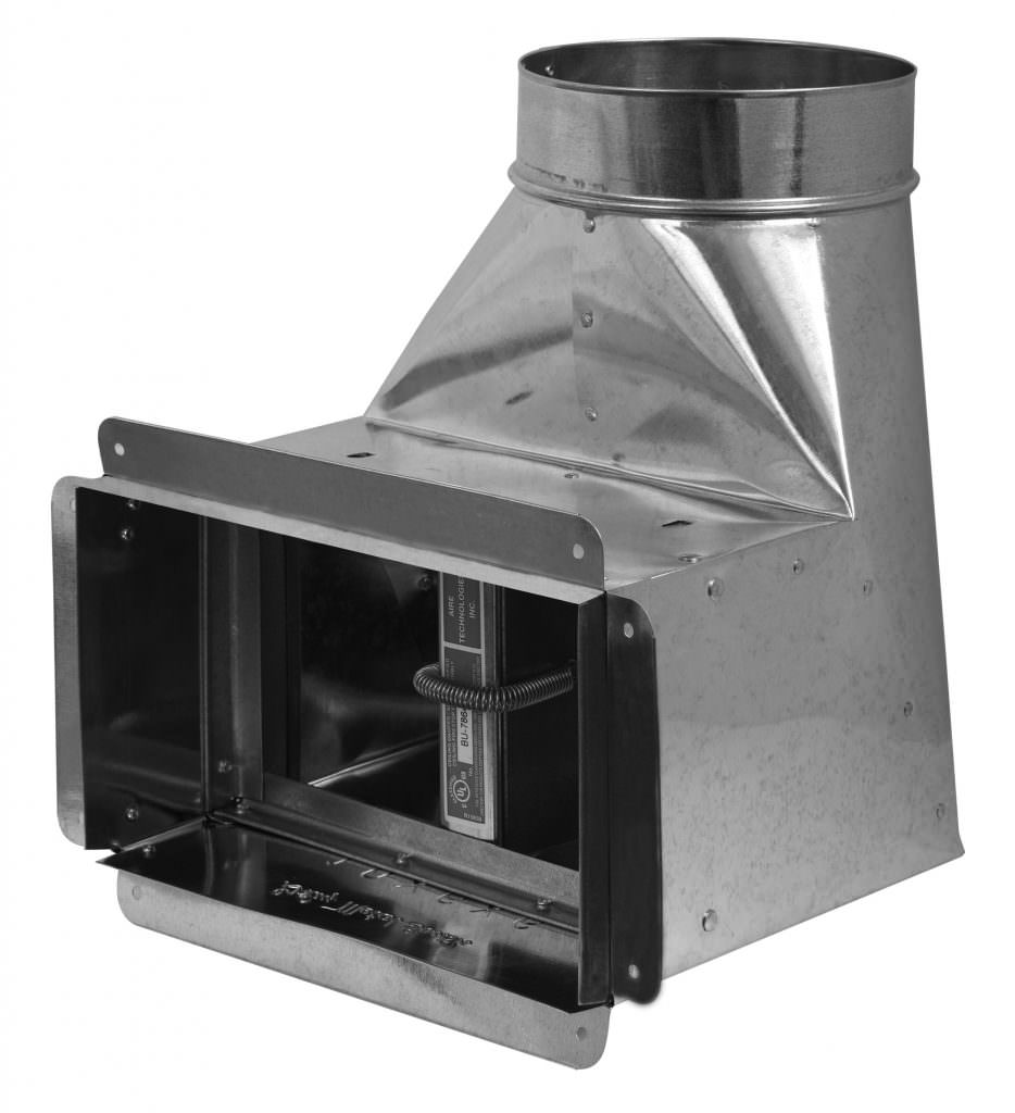 90* Angle Boot with Extension, Fire Damper, and Flange ...